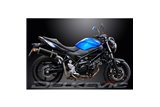 KIT SILENZIATORE DI SCARICO OVALE IN CARBONIO SUZUKI SV650 2016-2024 DA 350 MM