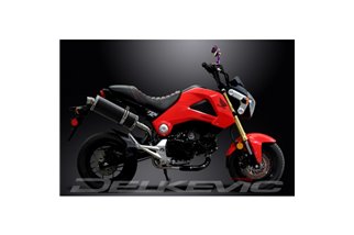 HONDA MSX125 GROM 13-15 PARAFANGO COMPAT 350MM OVALE CARBONIO KIT SCARICO BSAU