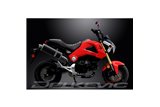 HONDA MSX125 GROM 13-15 PARAFANGO COMPAT 350MM OVALE CARBONIO KIT SCARICO BSAU