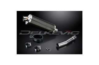 TRIUMPH DAYTONA 2001-2002 KIT SCARICO SILENZIATORE BSAU CARBONIO OVALE DA 350 MM