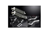 KAWASAKI Z1000SX 2010-19 TOURER 350MM OVAL CARBON BSAU SILENCER EXHAUST KIT