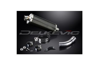 KIT SCARICO SILENZIATORE BSAU CARBONIO OVALE KAWASAKI Z900 2017-2019 350MM