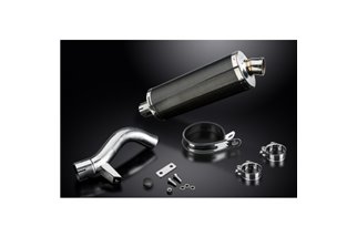 BMW R1200GS 2004-2007 KIT SCARICO SILENZIATORE BSAU CARBONIO OVALE 350MM