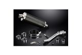 KIT SCARICO SILENZIATORE BSAU CARBONIO OVALE HONDA NT650V DEAUVILLE 1998-2005 350MM