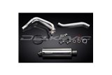 YAMAHA TDM850 91-01 SISTEMA DI SCARICO COMPLETO SILENZIATORE BSAU OVALE INOX DA 350 MM