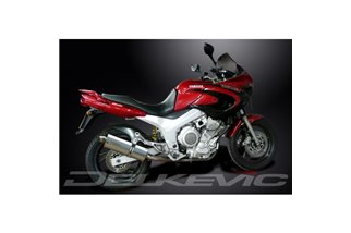 YAMAHA TDM850 91-01 SISTEMA DI SCARICO COMPLETO SILENZIATORE BSAU OVALE INOX DA 350 MM