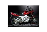 YAMAHA TDM850 91-01 SISTEMA DI SCARICO COMPLETO SILENZIATORE BSAU OVALE INOX DA 350 MM