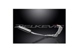 SUZUKI GSX600F 97-06 SISTEMA DI SCARICO COMPLETO 4-1 SILENZIATORE BSAU OVALE INOX DA 350 MM