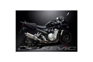 SUZUKI GSF1250 BANDIT 07-16 SISTEMA DI SCARICO COMPLETO SILENZIATORE OVALE INOX DA 350 MM