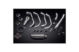 KAWASAKI Z900 17-19 SISTEMA DI SCARICO COMPLETO SILENZIATORE TONDO INOX 200MM