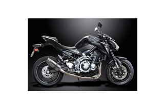 KAWASAKI Z900 17-19 SISTEMA DI SCARICO COMPLETO SILENZIATORE TONDO INOX 200MM