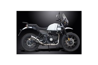 HIMALAYAN 2017-2024 / MINI 200MM (8 POLLICI) SILENZIATORE TONDO SISTEMA COMPLETO ACCIAIO INOSSIDABILE 304