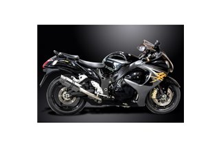 SUZUKI GSX1300R HAYABUSA 08-20 SISTEMA DI SCARICO 4-1 SILENZIATORE TONDO INOX 200MM