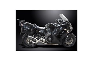 KAWASAKI GTR1400 07-20 SISTEMA DI SCARICO COMPLETO 42 200MM TONDO INOX SILENZIATORE