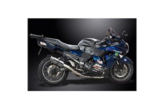 KAWASAKI ZZR1400 06-07 SISTEMA DI SCARICO 4-1 SILENZIATORE TONDO INOX 200MM