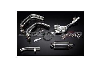 YAMAHA FZS600 FAZER 98-03 FULL EXHAUST SYSTEM 225MM CARBON OVAL SILENCER