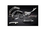 YAMAHA FZS600 FAZER 98-03 FULL EXHAUST SYSTEM 225MM CARBON OVAL SILENCER