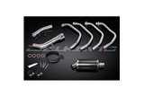 SUZUKI GSF650 BANDIT 07-14 SISTEMA DI SCARICO COMPLETO SILENZIATORE OVALE IN CARBONIO DA 225 MM