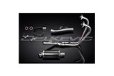 HONDA CB500 SPORT 1994-2003 SISTEMA DI SCARICO COMPLETO SILENZIATORE OVALE IN CARBONIO DA 225 MM