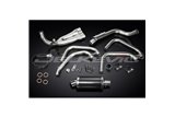 HONDA CB600F HORNET 1998-02 SISTEMA DI SCARICO COMPLETO SILENZIATORE OVALE IN CARBONIO DA 225 MM