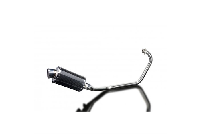 KYMCO CK1 2014-2015 FULL EXHAUST SYSTEM 225MM CARBON OVAL SILENCER