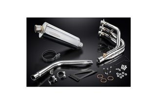 DAYTONA 675 675R 09-12 350MM SILENZIATORE OVALE INOX 3-1 COMPLETO