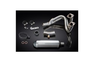 KAWASAKI ER6N ER6F 2012-16 SISTEMA DI SCARICO COMPLETO 343MM SILENZIATORE TITANIO XOVAL