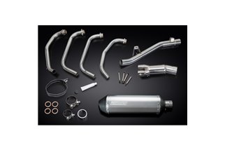 SUZUKI GSX750 98-02 SISTEMA DI SCARICO COMPLETO 343MM TITANIO XOVAL SILENZIATORE BSAU