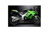 KAWASAKI Z1000SX Z1000 2010 SISTEMA DI SCARICO COMPLETO 343MM TITANIO XOVAL SILENCE