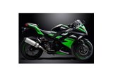 KAWASAKI NINJA 300 2013-2019 SCARICO COMPLETO 2-1 343MM X-OVAL SILENZIATORE IN TITANIO