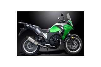 KAWASAKI VERSYS-X 300 2017-2023 SCARICO COMPLETO 2-1 343MM X-OVAL SILENZIATORE IN TITANIO