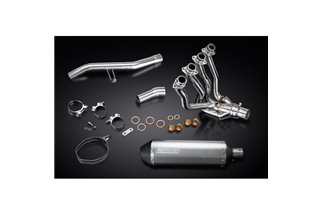 KAWASAKI GTR1400 07-20 SISTEMA DI SCARICO COMPLETO 343MM SILENZIATORE TITANIO XOVAL