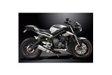 TRIUMPH STREET TRIPLE 765RS 2017-20 SISTEMA DI SCARICO COMPLETO 343MM XOVAL TITANIO