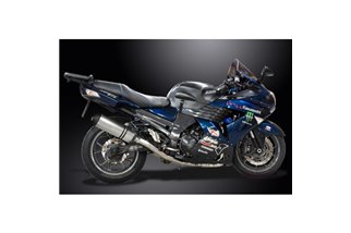 KAWASAKI ZZR1400 06-07 SISTEMA DI SCARICO 4-1 343MM TITANIO X-OVAL BSAU