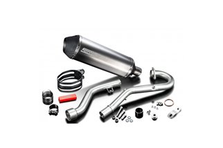 SUZUKI DR350 1990-1999 COMPLETE EXHAUST 343MM X-OVAL TITANIUM SILENCER CAN