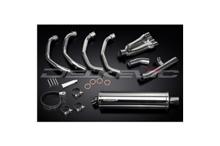 HONDA CBR600F 99-00 SISTEMA DI SCARICO COMPLETO 4-1 SILENZIATORE BSAU OVALE INOX DA 450 MM