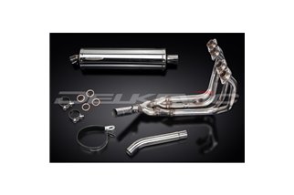 SISTEMA DI SCARICO COMPLETO YAMAHA YZF600R THUNDERCAT 450MM INOX OVALE TUTTI GLI ANNI