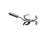 VFR800FI 1997-2002 / SILENZIATORE OVALE 450MM (18 POLLICI) SISTEMA COMPLETO 4-1 ACCIAIO INOX 304