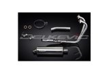 HONDA CBF500-A-ABS 2004-08 SISTEMA DI SCARICO COMPLETO SILENZIATORE OVALE INOX DA 350 MM