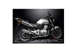 HONDA CBF500-A-ABS 2004-08 FULL EXHAUST SYSTEM 350MM STAINLESS OVAL SILENCER