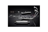 HONDA CB500 SPORT 1994-2003 SISTEMA DI SCARICO COMPLETO SILENZIATORE OVALE INOX DA 350 MM