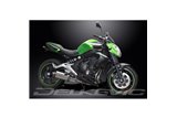 KAWASAKI ER6N ER6F 2012-16 SISTEMA DI SCARICO COMPLETO SILENZIATORE OVALE INOX DA 350 MM