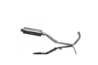 SISTEMA DI SCARICO COMPLETO HONDA CBR250R 2011-2013 SILENZIATORE BSAU OVALE INOX DA 350 MM