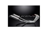 XJR1300 2004-2006 / SILENZIATORE OVALE 350MM (14 POLLICI) SISTEMA COMPLETO 4-2 ACCIAIO INOX 304