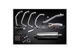 SUZUKI GSX750 98-02 SISTEMA DI SCARICO COMPLETO SILENZIATORE BSAU OVALE INOX DA 350 MM