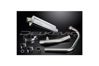 HONDA CBF250 2004-2012 SISTEMA DI SCARICO COMPLETO SILENZIATORE BSAU OVALE INOX DA 350 MM