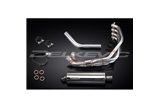 SISTEMA DI SCARICO HONDA CBR900RR FIREBLADE 1992-99 SILENZIATORE OVALE INOX DA 350 MM