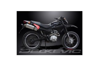 HONDA XR125L 2003-2010 SISTEMA DI SCARICO COMPLETO SILENZIATORE BSAU OVALE INOX DA 350 MM