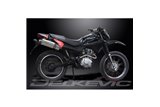 HONDA XR125L 2003-2010 FULL EXHAUST SYSTEM 350MM STAINLESS OVAL BSAU SILENCER