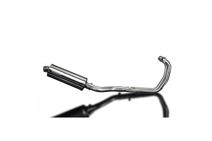 YZFR3 YZF-R3 2015-2024 / OVAL 350MM (14 INCH) SILENCER 2-1 COMPLETE SYSTEM 304 STAINLESS STEEL